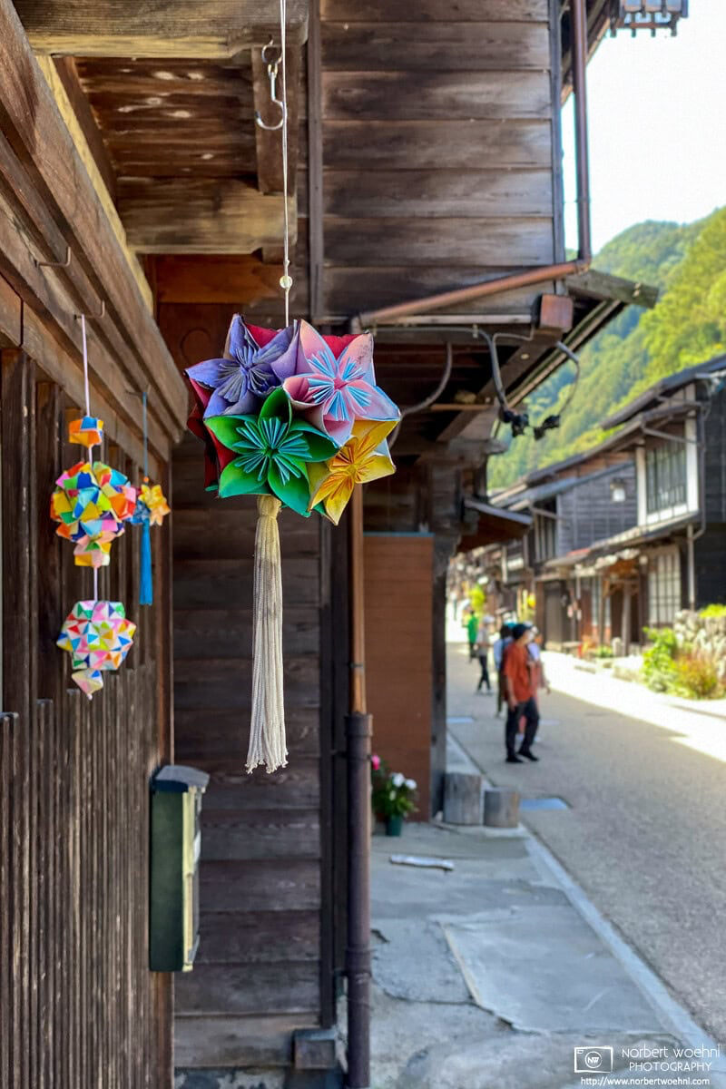 Narai-juku in Nagano Prefecture was the thirty-fourth of the sixty-nine stations of the Nakasendō. Its main road retains a historical row of Edo period houses along the street. © 2022 Norbert Woehnl Photography.