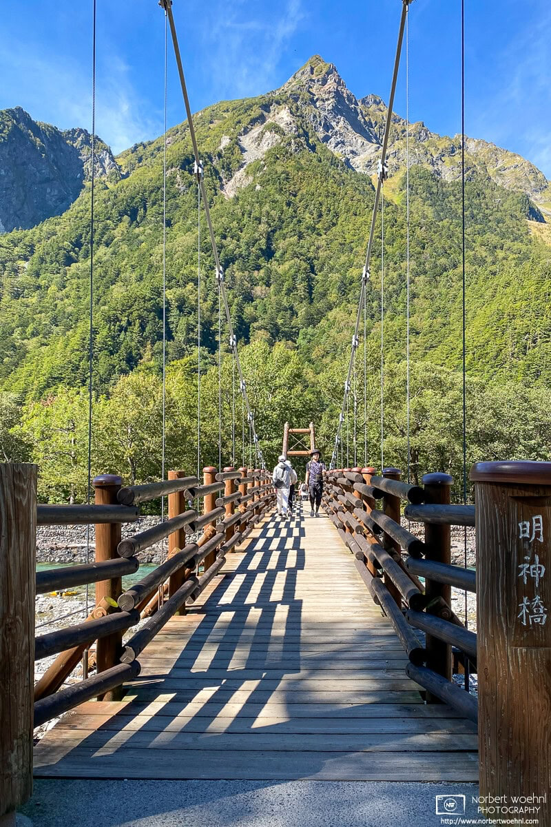 Myojin Bridge at Kamikochi in Nagano Prefecture, Japan. © 2022 Norbert Woehnl Photography.