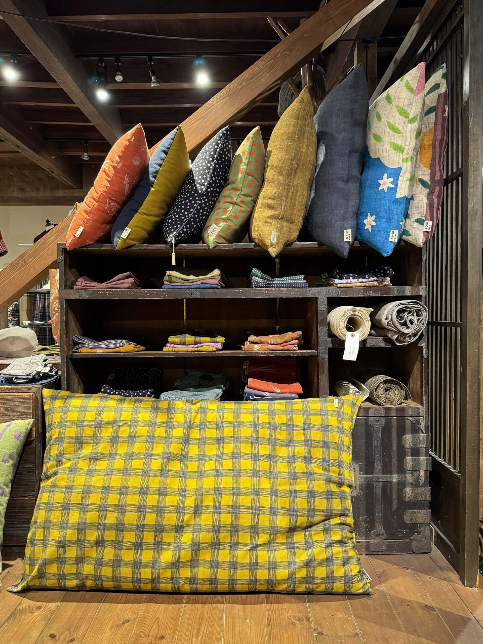 Interior detail from Kanazawaya, a bedding store in Takasaki, Gunma Prefecture. © 2024 Norbert Woehnl Photography.