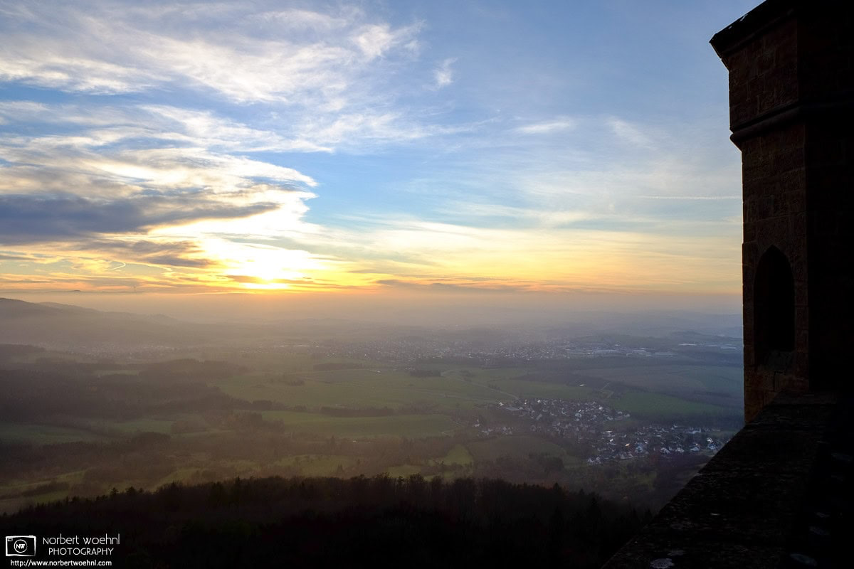 Scenery as seen from Hohenzollern Castle in southwestern Germany. © 2014 Norbert Woehnl Photography.