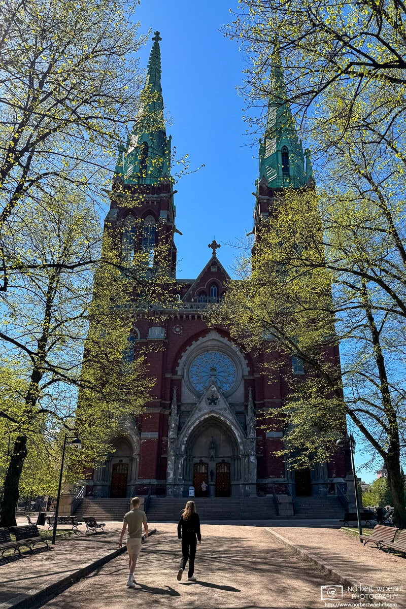 Approaching the church, Johanneksenkirkko, Helsinki, Finland. © 2024 Norbert Woehnl Photography.