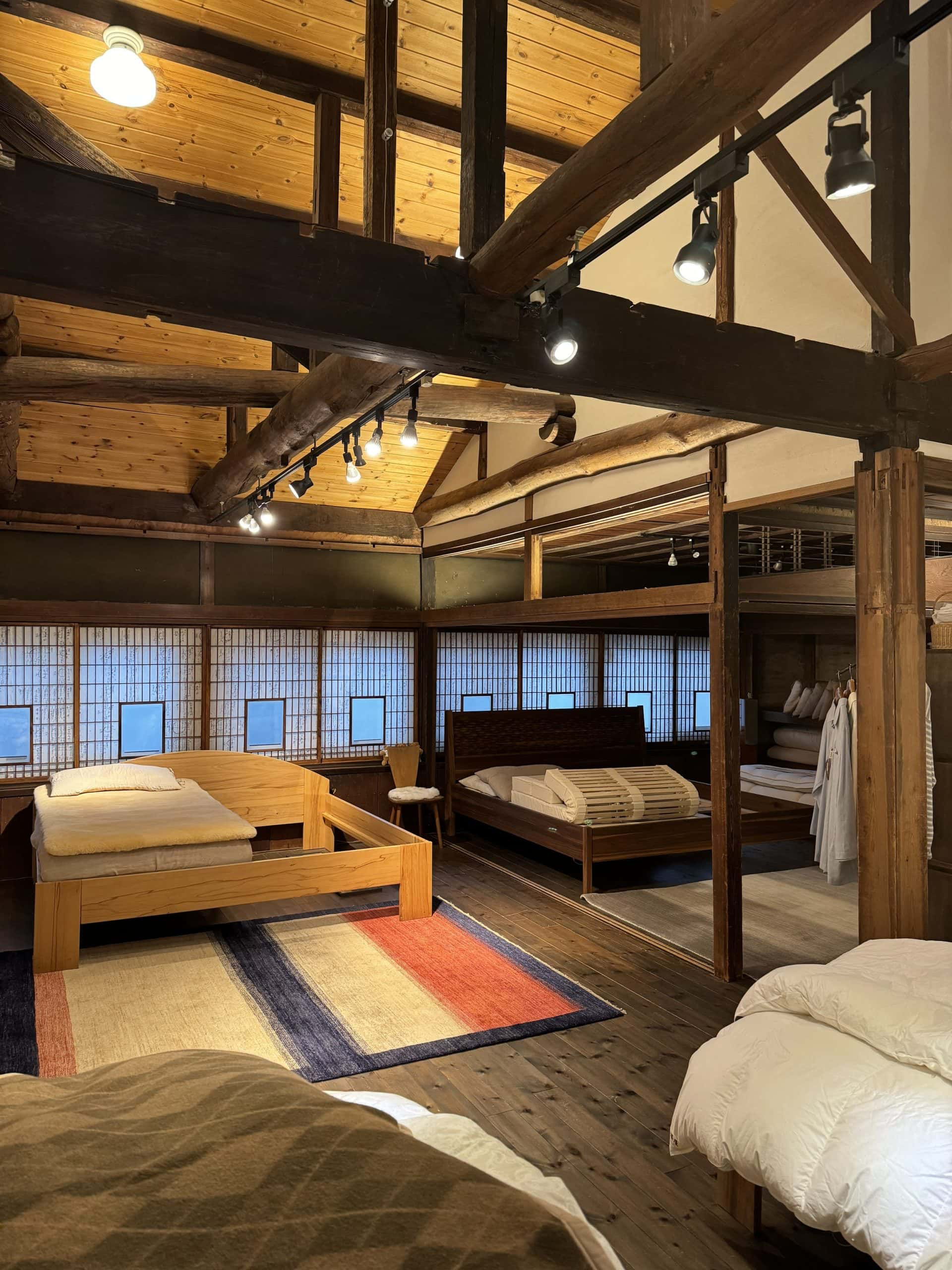 Interior detail from Kanazawaya, a bedding store in Takasaki, Gunma Prefecture. © 2024 Norbert Woehnl Photography.