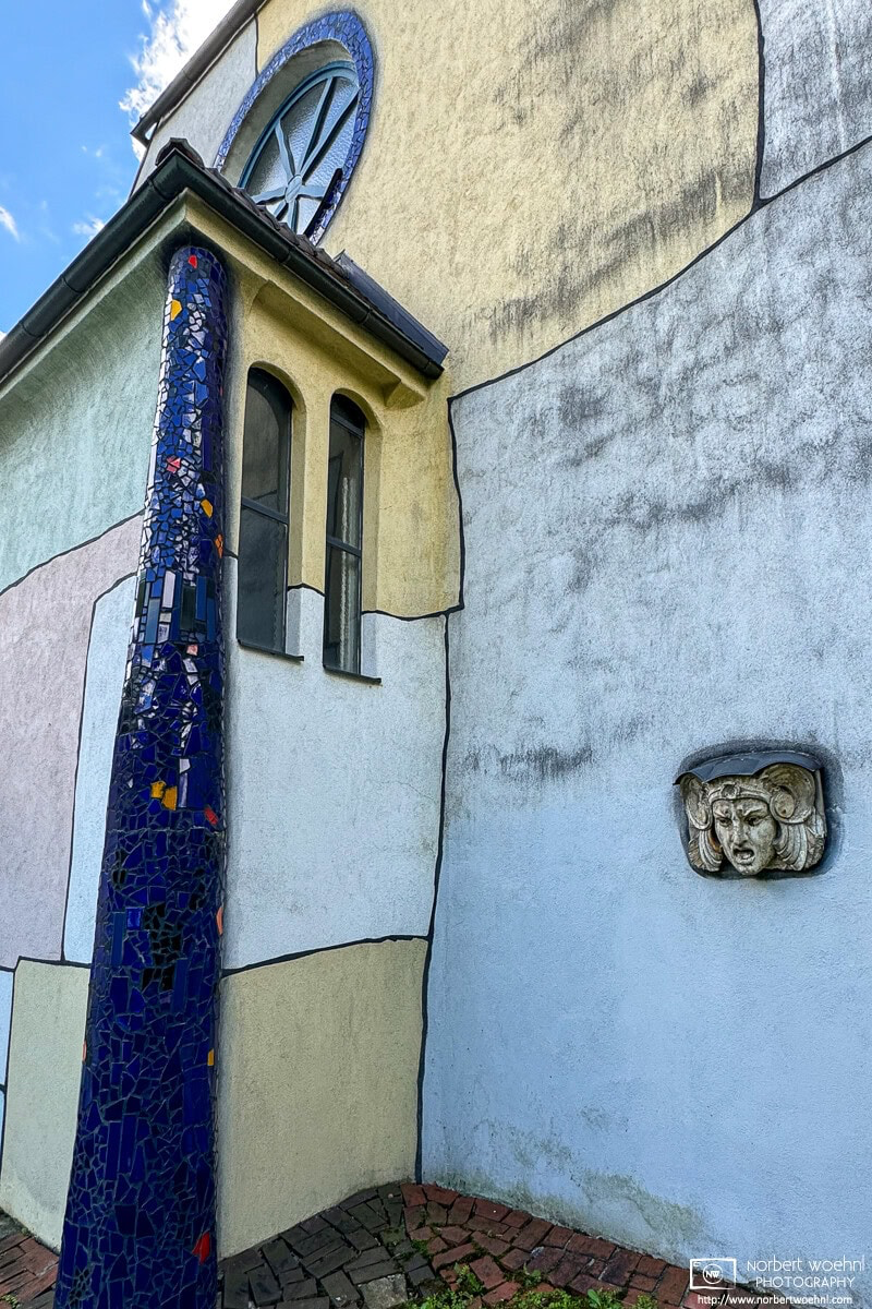 St. Barbara Church (also known as Hundertwasser Church) in Bärnbach, Styria, Austria. © 2024 Norbert Woehnl Photography.