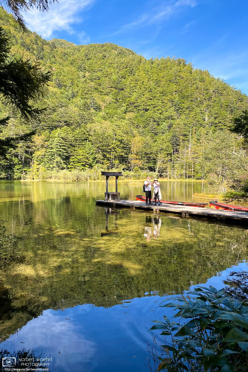 Shrine at Myojin Pond at Kamikochi in Nagano Prefecture, Japan. © 2022 Norbert Woehnl Photography.